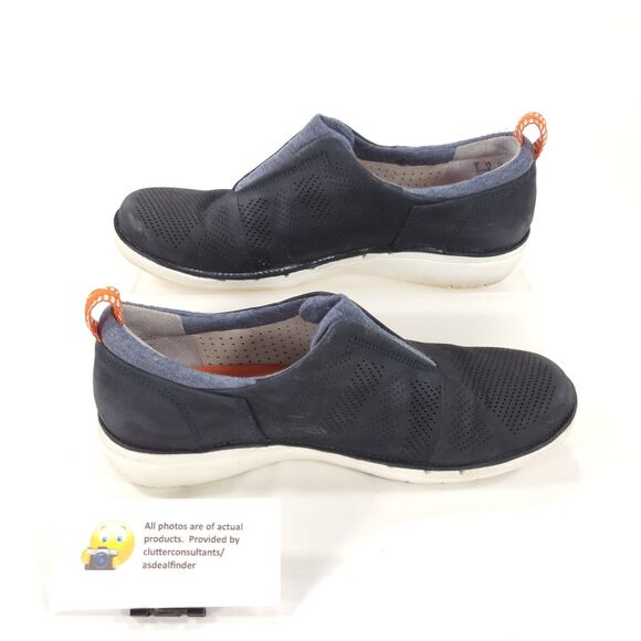 Clarks Artisan Casual Slip On Leather Loafer Flat Womens Size 7.5 26117832 Blue - Picture 4 of 9
